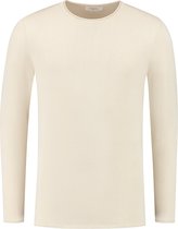 Purewhite - Heren Regular fit Knitwear Crewneck LS - Ecru - Maat XXL
