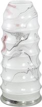 PTMD Vase Tiffney - 18x18x42 cm - Glas - Wit