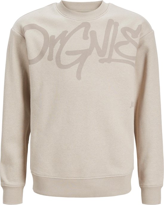 Jack & Jones sweater jongens - beige - JORtribeca - maat 140