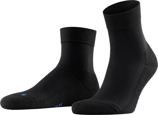 FALKE Cool Kick anatomische pluche zool functioneel garen sokken unisex zwart - Maat 37-38
