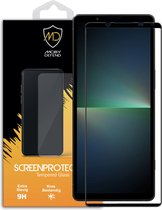 Sony Xperia 5 V Screenprotector - MobyDefend Gehard Glas Screensaver - Zwarte Randen - Glasplaatje Geschikt Voor Sony Xperia 5 V