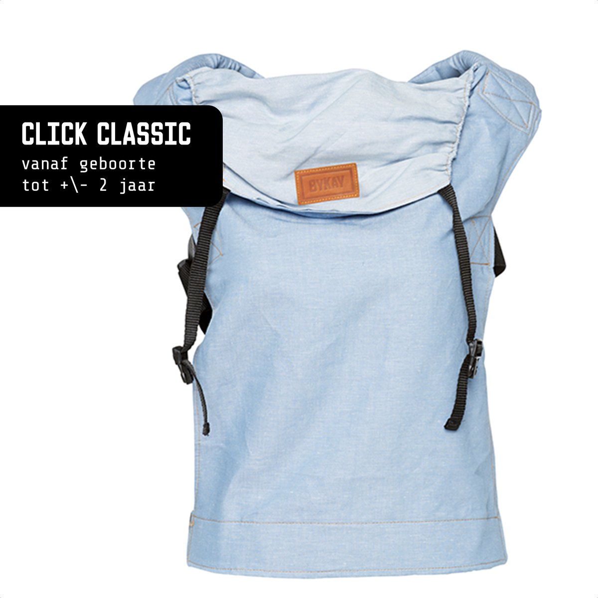 Bol.com ByKay Draagzak Click Carrier Classic - Ergonomische Draagzak Baby van broekmaat 62/68 tot +/- 2 jaar - Comfortabel & Sne... aanbieding