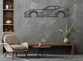 Ferrari 812 Superfast Silhouette – Metal Art - Décoration murale - Man Cave - Décoration voiture - 80cm X 20cm - Décoration murale - Cadeau pour homme