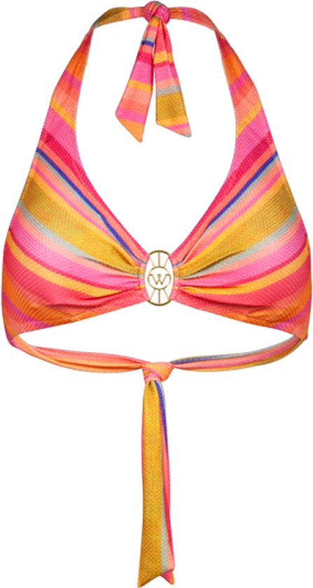 Watercult - Dopamine Stripe halter top - maat 42B - Meerkleurig