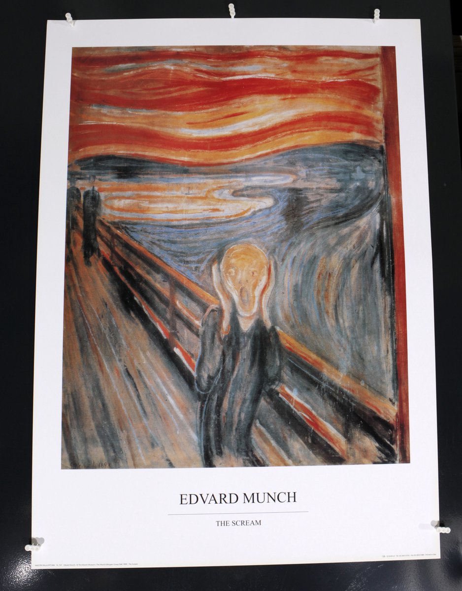 Catch Projecten Edvard Munch - De schreeuw - Kunstposter - 50x70 cm Multicolour