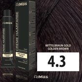 Femmas (4.3) - Haarverf - Medium goudbruin - 100ml