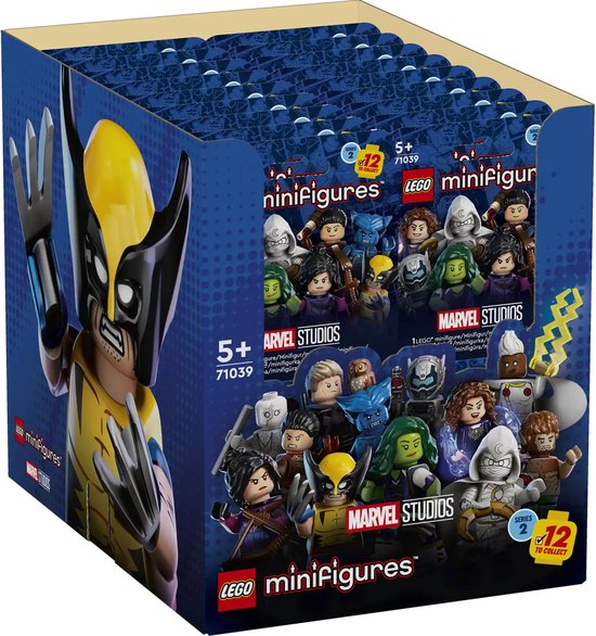 LEGO Minifigures 71039 - Marvel Studios Series 2 complete doos (36 stuks)