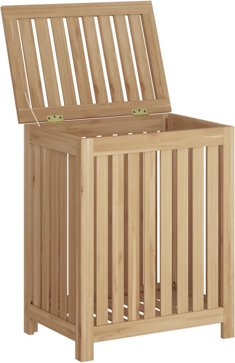 Goedkoopste vidaXL - Wasmand - 50x35x60 - cm - massief - teakhout