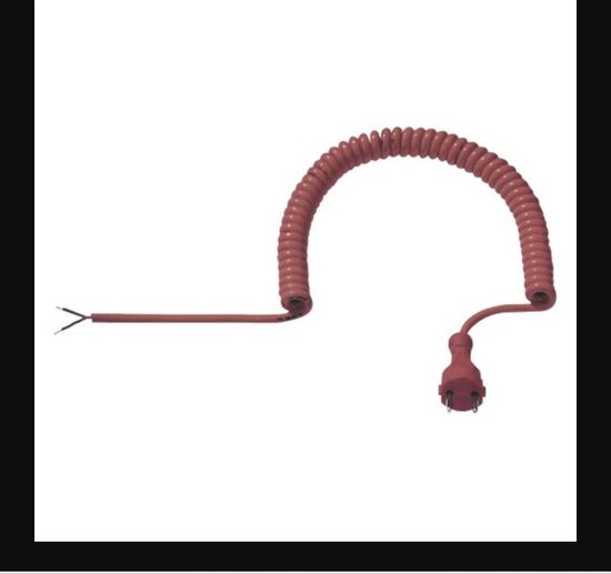 Bachmann Câble spiralé 624.871 Câble de raccordement électrique Oranje 5,00 m 10Amp