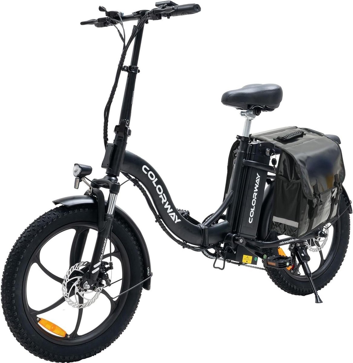 Colorway BK6 Elektrische Fiets | Opvouwbare E-bike met fietstas | 20 Inch Fatbike | 11.2AH | 25km/h