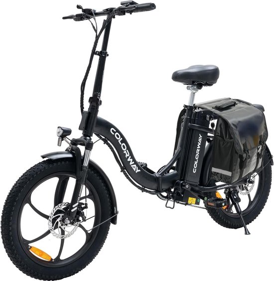 Colorway BK6 Elektrische Fiets,Bakfiets vouwfiets, E-bike,250W Motor,25km/h