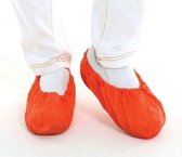 Couvre-chaussures imperméables PE rouge