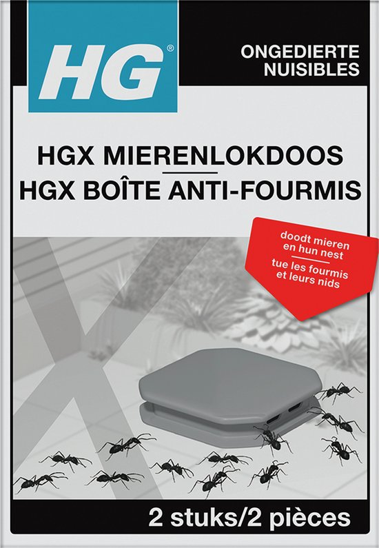 HGX mierenlokdoos, 2 stuks. Doodt mieren en hun nest.