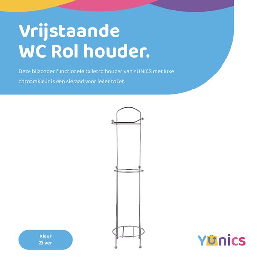 longzon Toiletpapierhouder voor wandmontage, zilveren wc-rolhouder voor 6 rollen met opslag, roestvrijstalen toiletrolhouder van SUS304 roestvrij staal met reserve voor badkamer, wasruimte