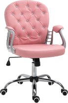Nancy's Easley Office chair - Fauteuil de direction - Chaise pivotante - PU - Mousse - Mécanisme d'inclinaison - 59,5 x 60,5 x 95-105 cm