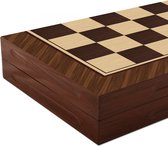 Backgammon-Turks Tavla -Star Antieke Walnoot Backgammon Set Groote Maat 27x50,5x8 cm