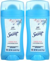 Secret - pH Balanced Antiperspirant/Deodorant - Invisible Solid - Powder Fresh - Voordeelverpakking - 73g