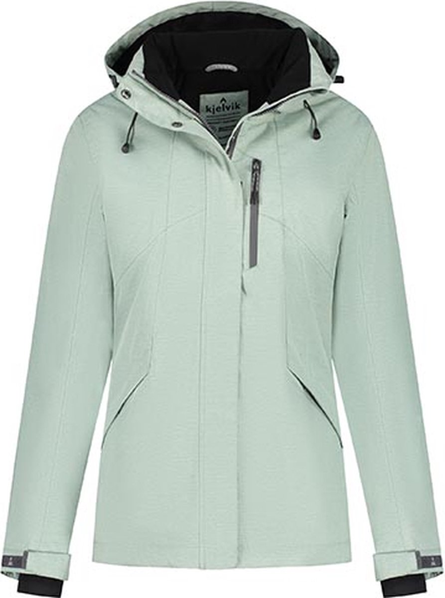 Kjelvik Coco Outdoorjas Dames Lichtgroen