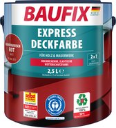 BAUFIX Express Dekkende lakverf Scandinavisch rood 2,5 Liter