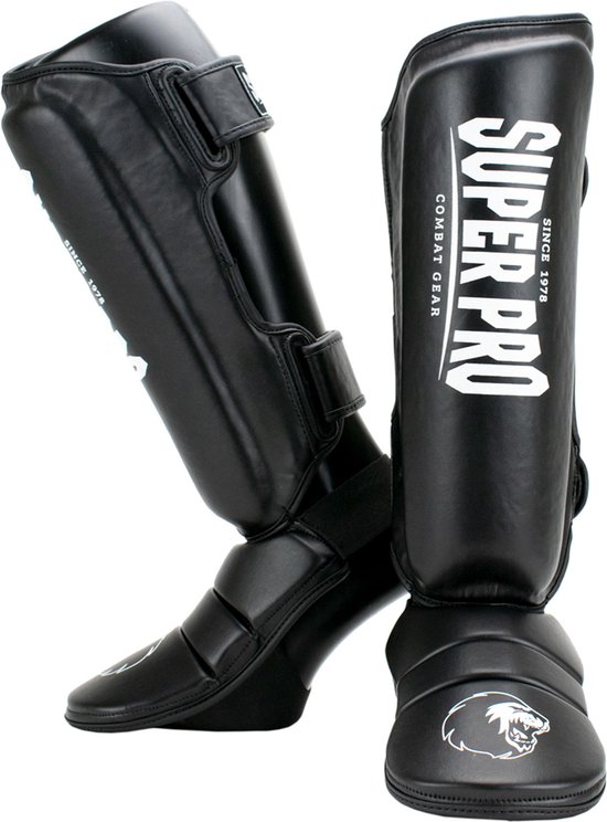 Super Pro Shin Guard Adultes - Noir / Blanc