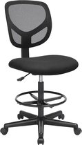 FurnStar bureaustoel - Met wieltjes - Zwart