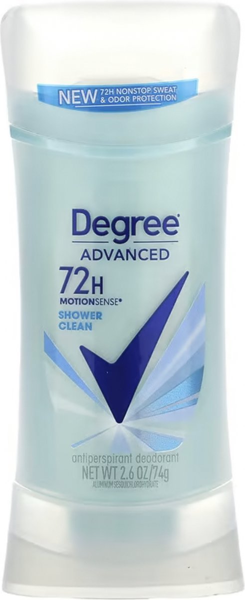 Degree - Advanced - 72H MotionSense - Antiperspirant Deodorant - Shower Clean - 74 g