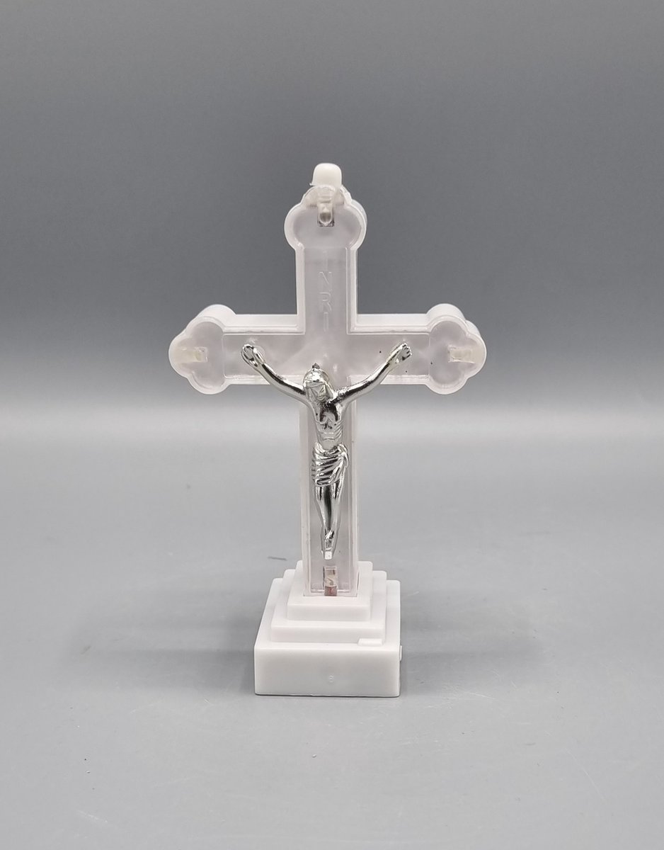 Kruis, Verlicht, Jezus, Koud wit, Led, 1/16/krz