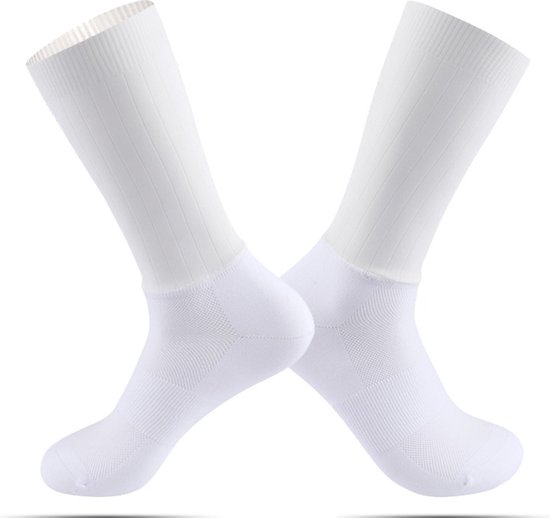 Classique, Chaussettes de cyclisme, Blanc, 39-42