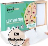 BambiClean Wasstrips Lentedroom - 120 wasbeurten - Milieuvriendelijke Wasmiddeldoekjes - Wasmiddel Strips