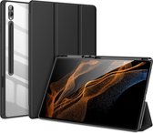 Geschikt voor Dux Ducis Samsung Galaxy Tab S9 Hoes Tri-Fold Book Case Zwart