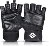Nivia Venom Sports Glove (Black, Size - Small) | Material - Micro Fiber Suede with Neoprene Strap | Weight Lifting Gloves | Exercise Gloves | Fingerless Grip Gloves | Fitness Gloves | Crossfit Gloves