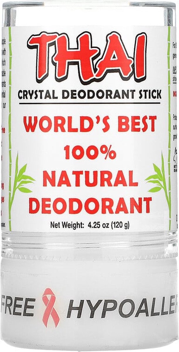 Thaise Deodorant Steen, Thai Crystal Deodorant Stick, 120g