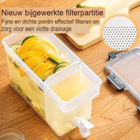 Sportdrankdispenser - 3,8 l geïsoleerde waterkoeler, draagbare