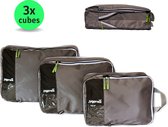 Jyopreis® - Packing Cubes Compressie - Koffer Organizer - Waterafstotend - 3 Stuks Per Set