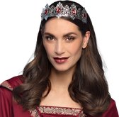 Boland - Metalen tiara Royal princess - Één maat - Volwassenen - Vrouwen - Prinsen en Prinsessen- Middeleeuwen
