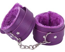 CHPN - Handboeien - Pluche handboeien - Handboeienset - Paars - Erotiek - Sexspeeltjes - BDSM - Bedspelletjes - Vastbinden