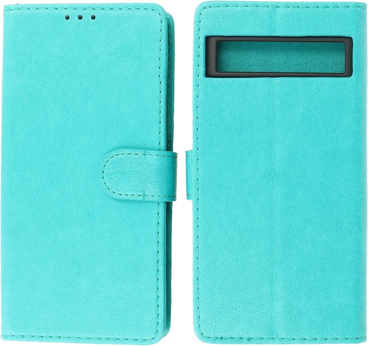 Google Pixel 7A Hoesje Book Case Portemonnee Telefoonhoesje - Groen