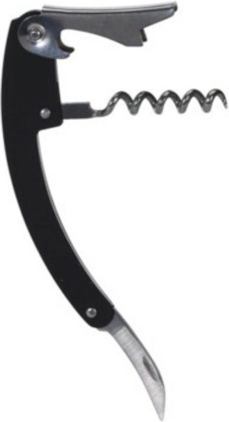 Excellent Houseware ouvre-bouteille/tire-bouchon - couteau de serveur - noir