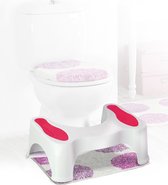 LuxWares Toiletkrukje - Toilet Krukje Volwassenen - WC Krukje voor de juiste houding - Anti-slip - Toilet Squatty - WC Krukje Peuter - Potty training - Toiletsquat - WC Trapje - Opstapkrukje voor kinderen - Poepkrukje