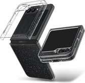 Spigen Hoesje Geschikt voor Samsung Galaxy Z Flip 5 - Air Skin - Back Cover - Glitter Transparant
