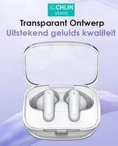 CL CHLIN® usam Transparanto: Draadloze In Ear Bluetooth oordopje met transparant case - Draadloze oortje Bluetooth - Sport oordopjes - bluetooth oordopjes - draadloze oordopjes - oortjes draadloos - draadloze oortjes bluetooth - earbuds