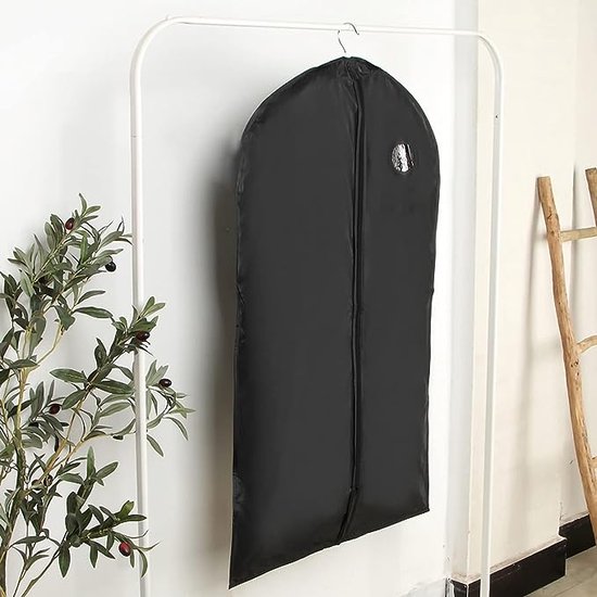 Housses à Vêtements Respirantes - Lot De 3, Non-tissé + Fenêtre, Taille 128 Cm (50.4"), Couleur Beige