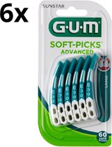 Gum Soft-Picks Advanced Large - 6 x 60 Stuks - Voordeelverpakking