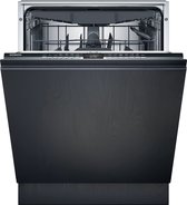 Siemens iQ300 SN63EX02CE, Entièrement intégré, Pleine taille (60 cm), Zwart, Acier inoxydable, Acier inoxydable, Boutons, 75 m