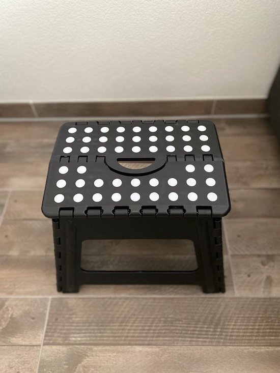 Opstapkruk, inklapbaar, 45 cm hoog, opvouwbare en draagbare kruk met