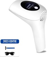 Appareil d'épilation IPL Flowfull® - Épilation laser avec lunettes de protection et lame de rasoir - 900 000 flashs - Indolore - Manuel néerlandais - Wit