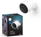 Philips Caméra filaire Secure, Caméra de sécurité IP, Intérieure et extérieure, Avec fil &sans fil, Mur, Blanc, Cosse