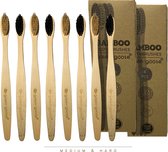 green-goose® Bamboe Tandenborstels | 8 Stuks | Medium & Hard | Duurzaam en Voordelig