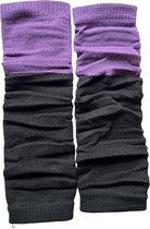 Fashionable Warme Beenwarmers / Sleever / Legwarmer | Beenwarmer | One Size - Paars-Zwart