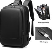 COMFORTBAGS® Rugtas - 15,6 inch - Laptop Rugzak - USB-aansluiting - Zwart